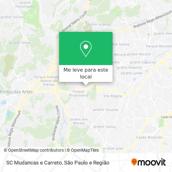 SC Mudancas e Carreto mapa