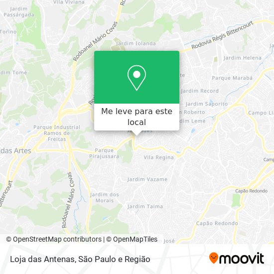 Loja das Antenas mapa