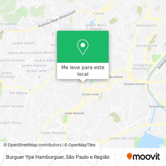 Burguer Ype Hamburguer mapa