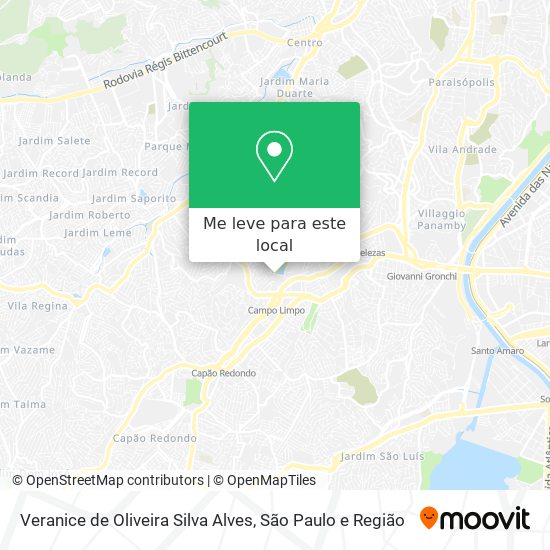 Veranice de Oliveira Silva Alves mapa