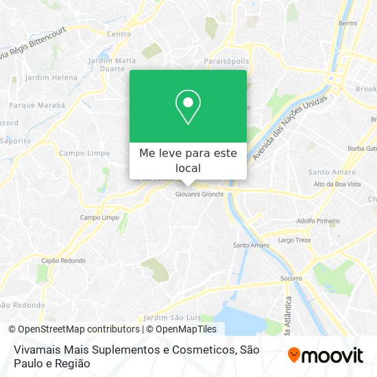 Vivamais Mais Suplementos e Cosmeticos mapa