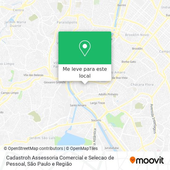 Cadastroh Assessoria Comercial e Selecao de Pessoal mapa