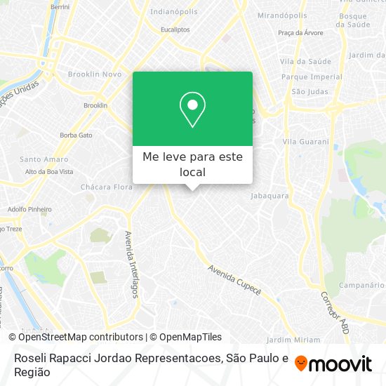 Roseli Rapacci Jordao Representacoes mapa