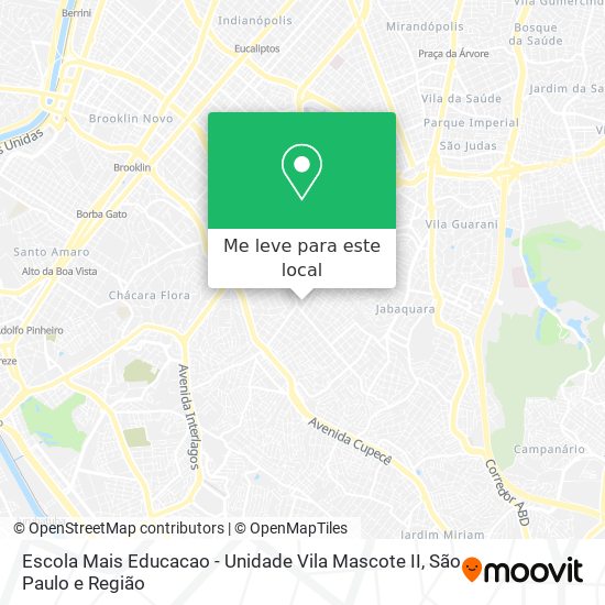 Escola Mais Educacao - Unidade Vila Mascote II mapa