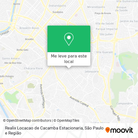 Realix Locacao de Cacamba Estacionaria mapa