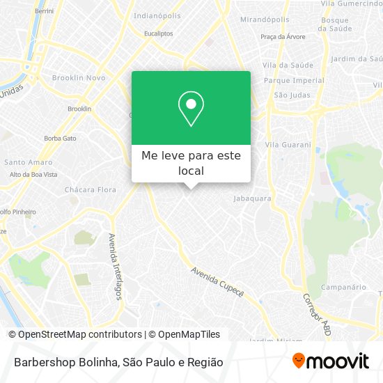 Barbershop Bolinha mapa