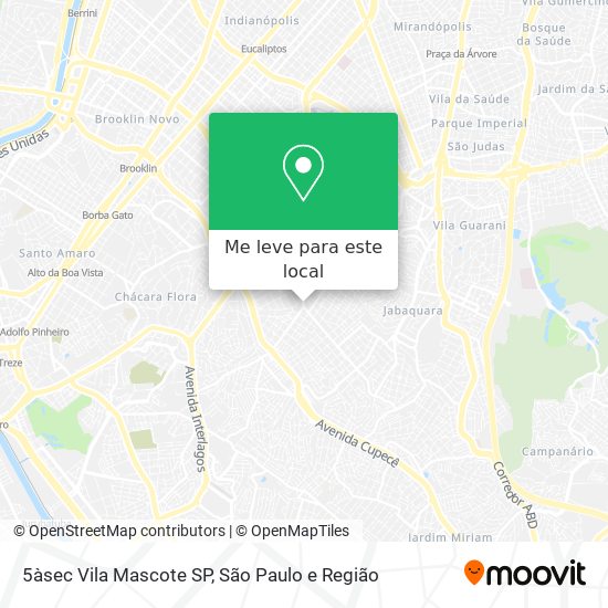 5àsec Vila Mascote SP mapa