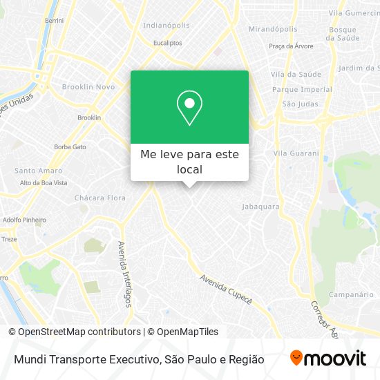 Mundi Transporte Executivo mapa