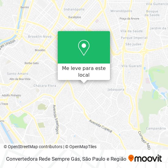 Convertedora Rede Sempre Gás mapa