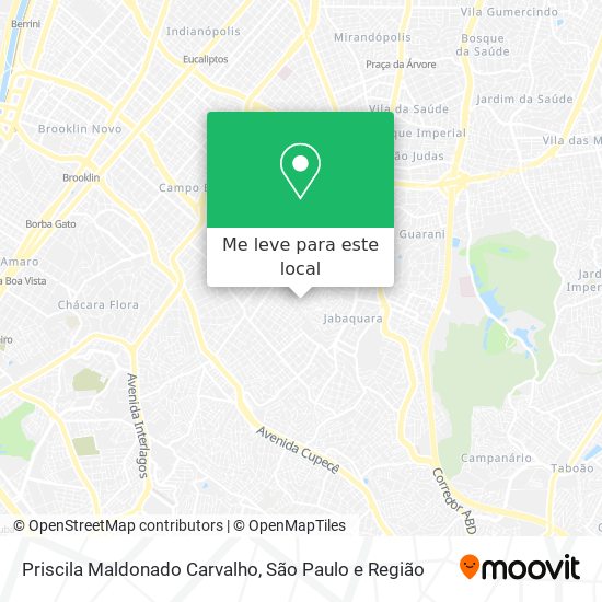 Priscila Maldonado Carvalho mapa