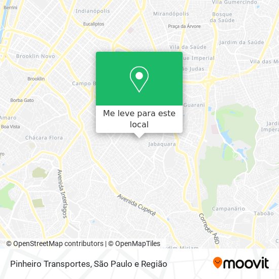 Pinheiro Transportes mapa