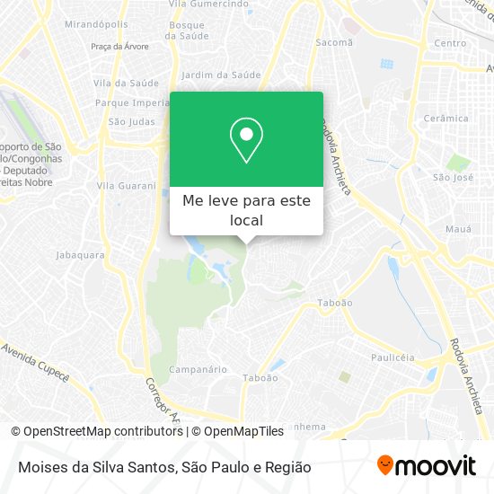 Moises da Silva Santos mapa