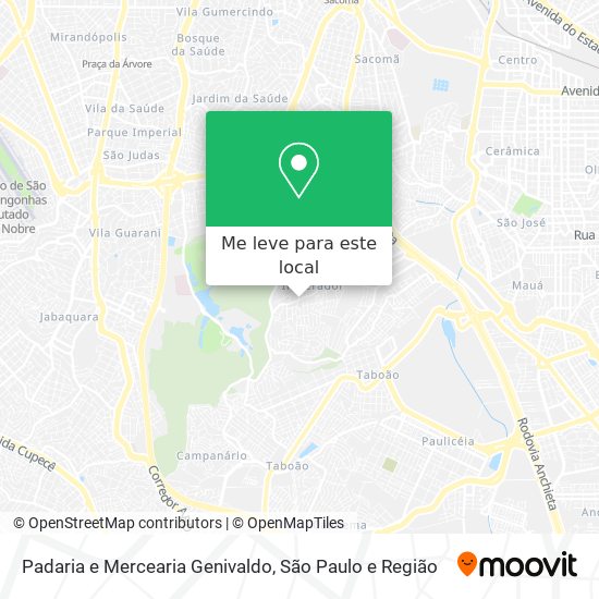 Padaria e Mercearia Genivaldo mapa