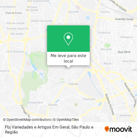 Fbj Variedades e Artigos Em Geral mapa