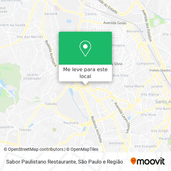 Sabor Paulistano Restaurante mapa