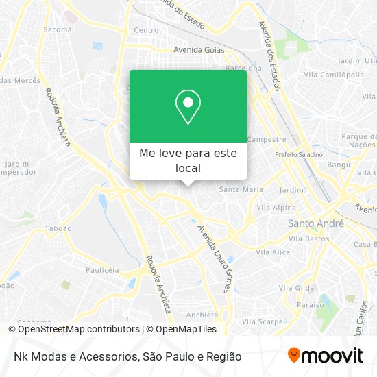 Nk Modas e Acessorios mapa
