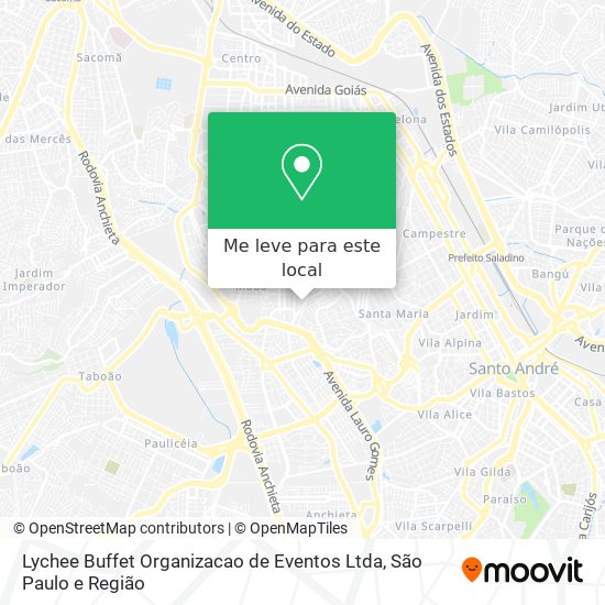 Lychee Buffet Organizacao de Eventos Ltda mapa