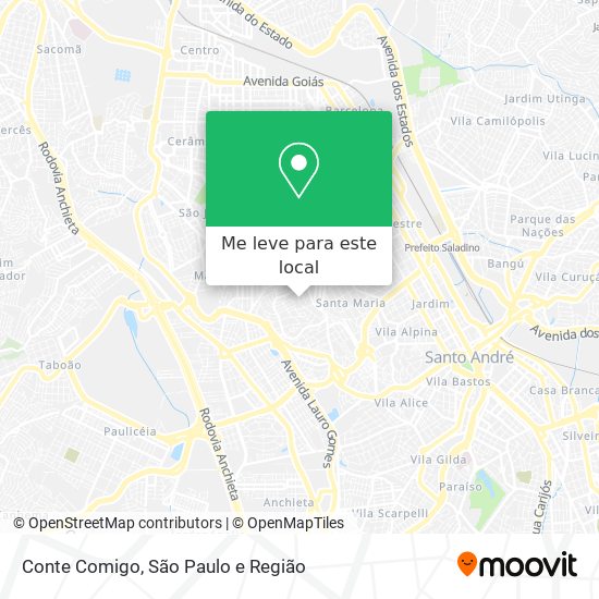 Conte Comigo mapa