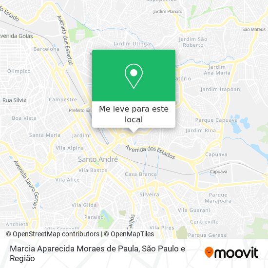 Marcia Aparecida Moraes de Paula mapa