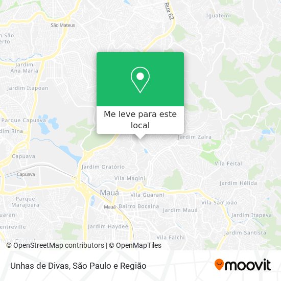 Unhas de Divas mapa
