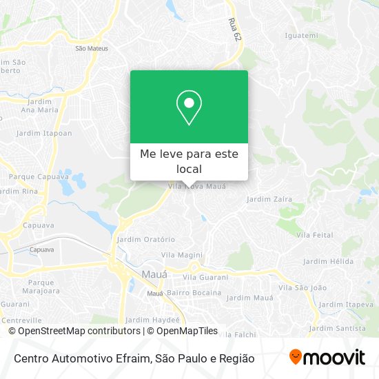 Centro Automotivo Efraim mapa