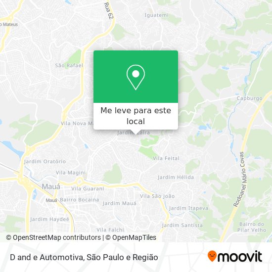 D and e Automotiva mapa