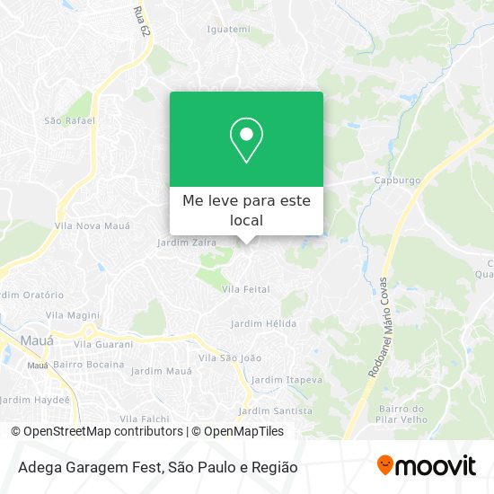 Adega Garagem Fest mapa