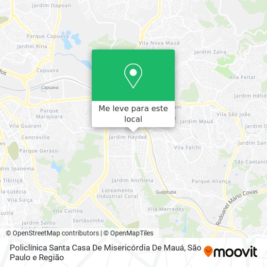 Policlínica Santa Casa De Misericórdia De Mauá mapa