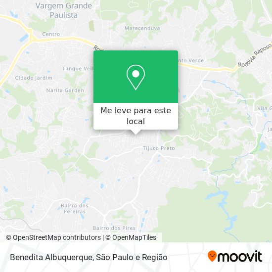 Benedita Albuquerque mapa