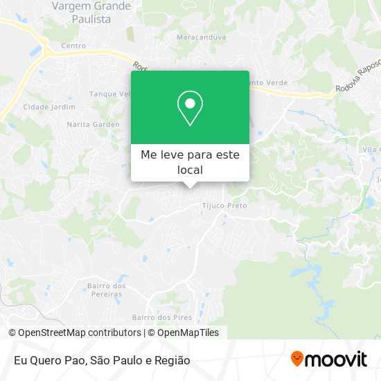 Eu Quero Pao mapa