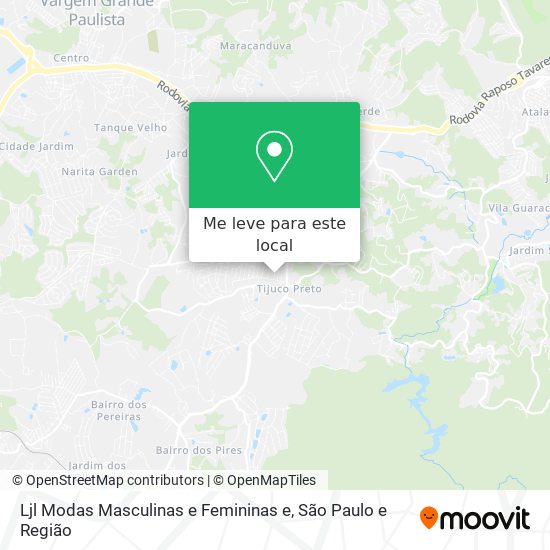 Ljl Modas Masculinas e Femininas e mapa