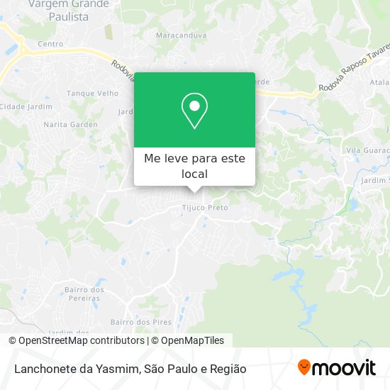 Lanchonete da Yasmim mapa