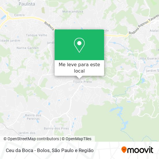 Ceu da Boca - Bolos mapa