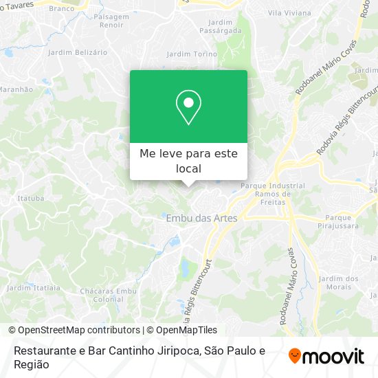 Restaurante e Bar Cantinho Jiripoca mapa