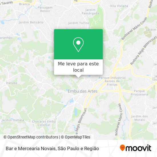 Bar e Mercearia Novais mapa