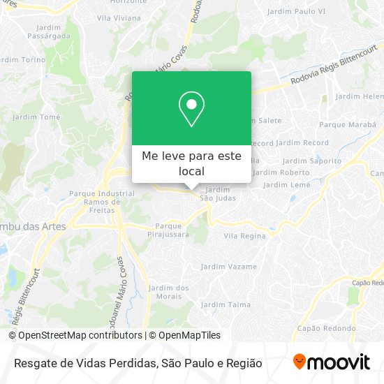 Resgate de Vidas Perdidas mapa