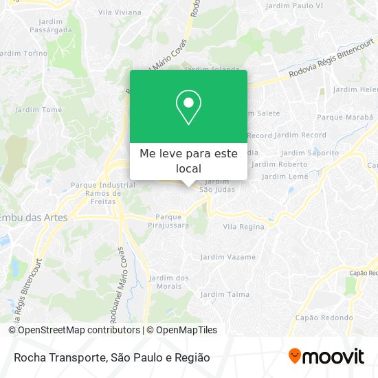 Rocha Transporte mapa