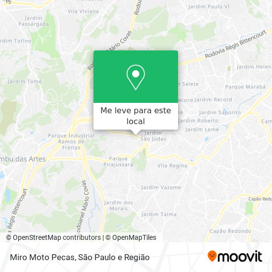 Miro Moto Pecas mapa