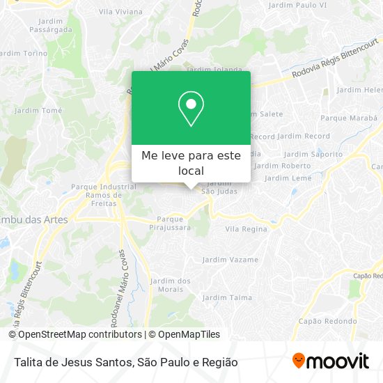 Talita de Jesus Santos mapa