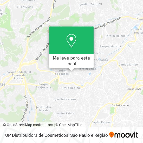 UP Distribuidora de Cosmeticos mapa