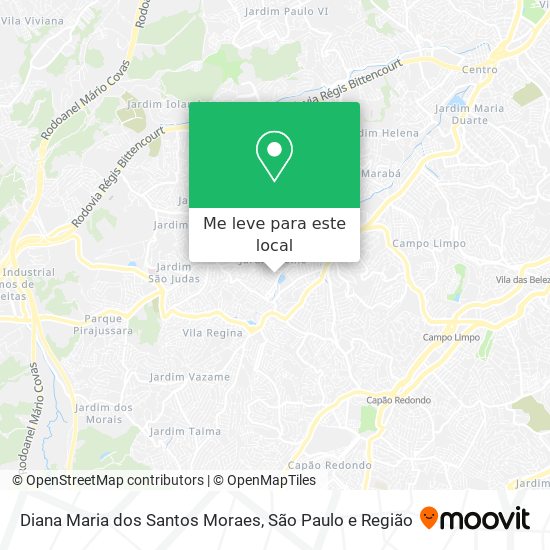 Diana Maria dos Santos Moraes mapa