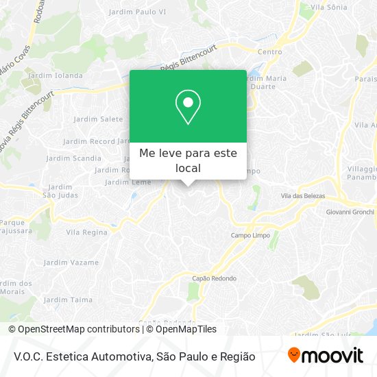 V.O.C. Estetica Automotiva mapa