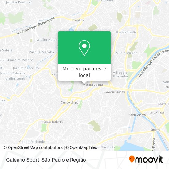 Galeano Sport mapa