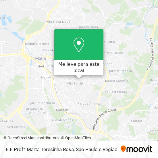 E.E Profª Marta Teresinha Rosa mapa