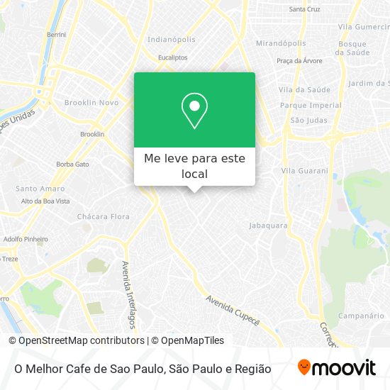 O Melhor Cafe de Sao Paulo mapa