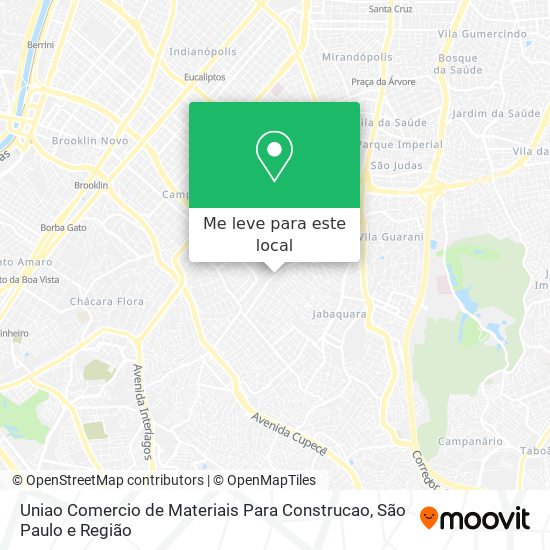 Uniao Comercio de Materiais Para Construcao mapa