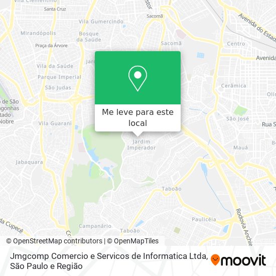 Jmgcomp Comercio e Servicos de Informatica Ltda mapa