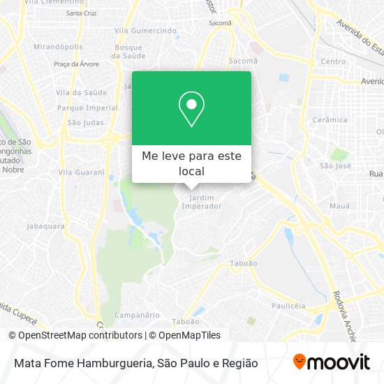 Mata Fome Hamburgueria mapa