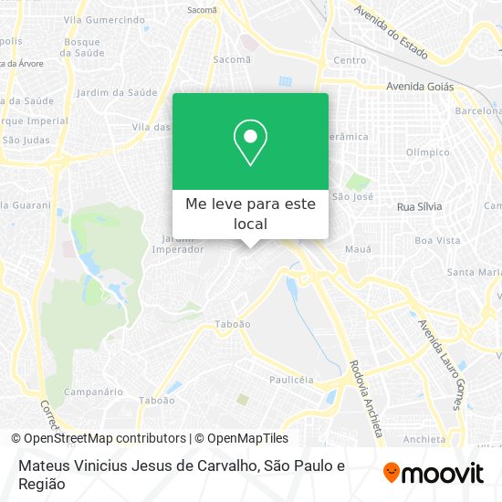 Mateus Vinicius Jesus de Carvalho mapa
