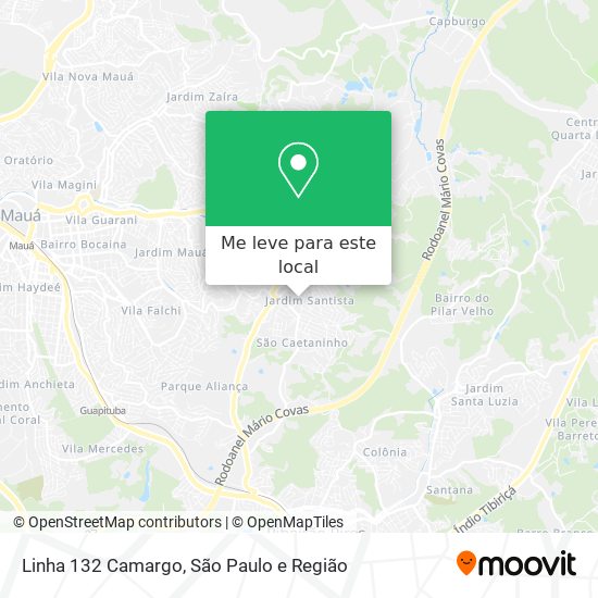 Linha 132 Camargo mapa